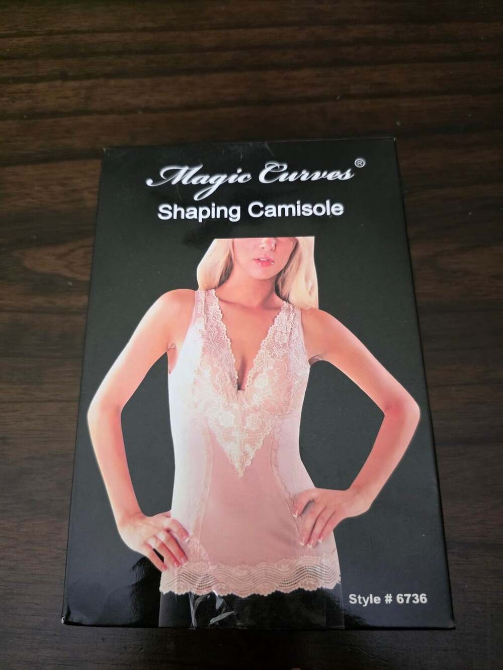 NWT Magic Curves Shaping Camisole Nude Lace Trim Shapewear Size 2XL
